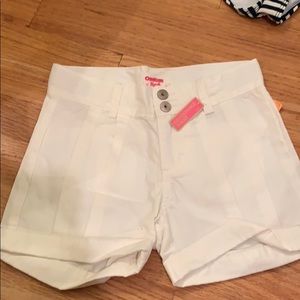 Brand new girls white shorts